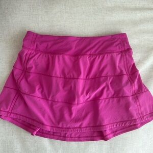 Lululemon Pace Rival skirt long size 6 Sonic Pink